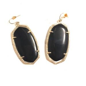 Kendra Scott Elle Earrings in Black and Gold